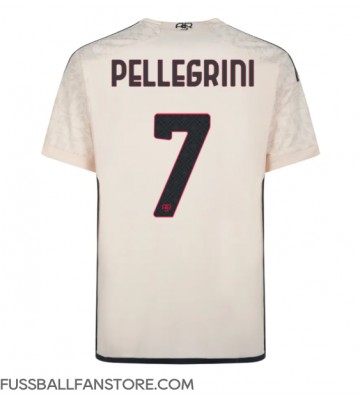 AS Roma Lorenzo Pellegrini #7 Replik Auswärtstrikot 2023-24 Kurzarm